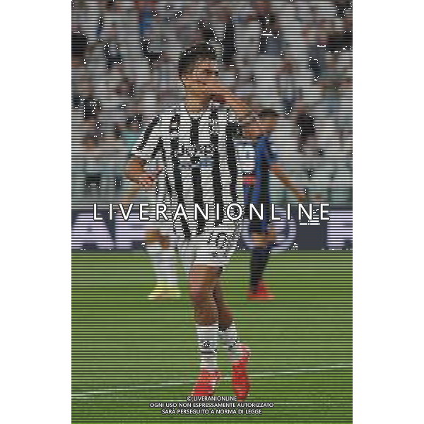 Torino 14.08.2021 Allianz Stadium Juventus vs Atalanta Amichevole pre campionato ©Manuela Viganti/Agenzia Aldo Liverani Nella foto: esultanza paulo dybala dopo il gol