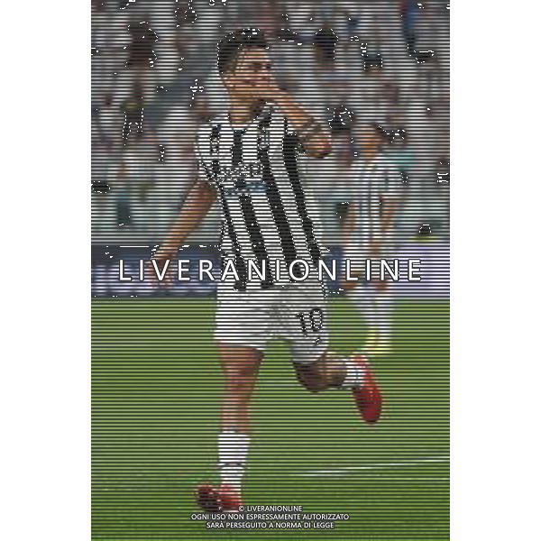 Torino 14.08.2021 Allianz Stadium Juventus vs Atalanta Amichevole pre campionato ©Manuela Viganti/Agenzia Aldo Liverani Nella foto: esultanza paulo dybala dopo il gol