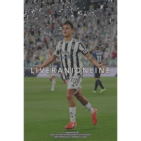 Torino 14.08.2021 Allianz Stadium Juventus vs Atalanta Amichevole pre campionato ©Manuela Viganti/Agenzia Aldo Liverani Nella foto: esultanza paulo dybala dopo il gol