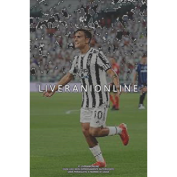 Torino 14.08.2021 Allianz Stadium Juventus vs Atalanta Amichevole pre campionato ©Manuela Viganti/Agenzia Aldo Liverani Nella foto: esultanza paulo dybala dopo il gol