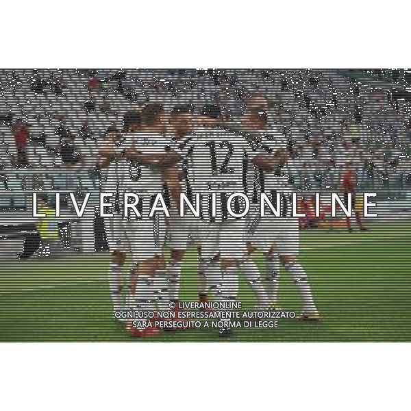 Torino 14.08.2021 Allianz Stadium Juventus vs Atalanta Amichevole pre campionato ©Manuela Viganti/Agenzia Aldo Liverani Nella foto: esultanza juventus dopo il gol di paulo dybala