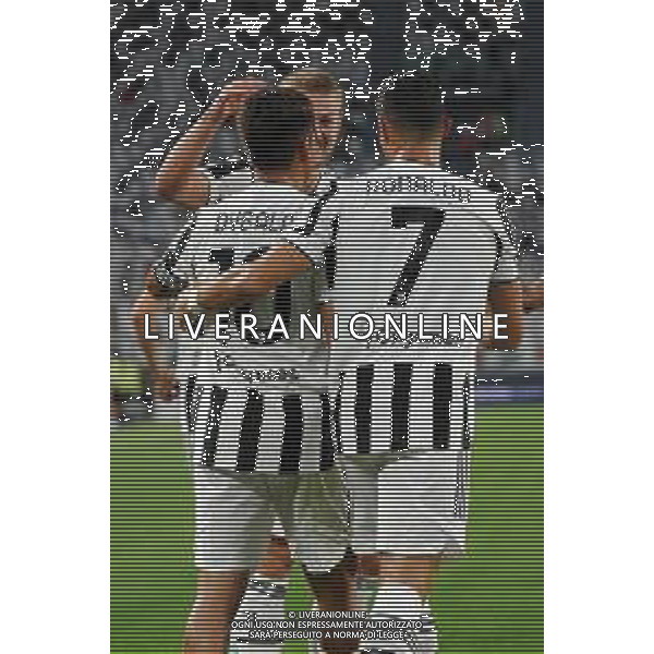Torino 14.08.2021 Allianz Stadium Juventus vs Atalanta Amichevole pre campionato ©Manuela Viganti/Agenzia Aldo Liverani Nella foto: esultanza juventus dopo il gol di paulo dybala