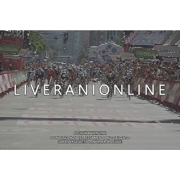 15-08-2021 Vuelta A Espana; Tappa 02 Caleruega - Burgos; 2021, Alpecin - Fenix; 2021, Uae - Emirates; Philipsen, Jasper; Molano, Sebastian; Burgos; ©SIROTTI/AGENZIA ALDO LIVERANI SAS