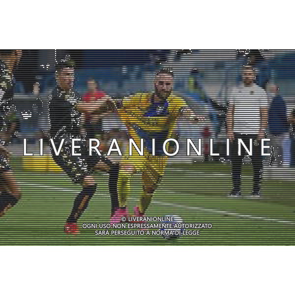 GriffoniE/LMedia - Trentaduesimi - Venezia vs Frosinone - Coppa Italia 2021/2022 15 agosto 2021 - Stadio Paolo Mazza, Ferrara, Italia Nella foto: Francesco Zampano (Frosinone) contrastato da Luca Fiordilino (Venezia) @GriffoniE/LMedia/AGENZIA ALDO LIVERANI SASAS