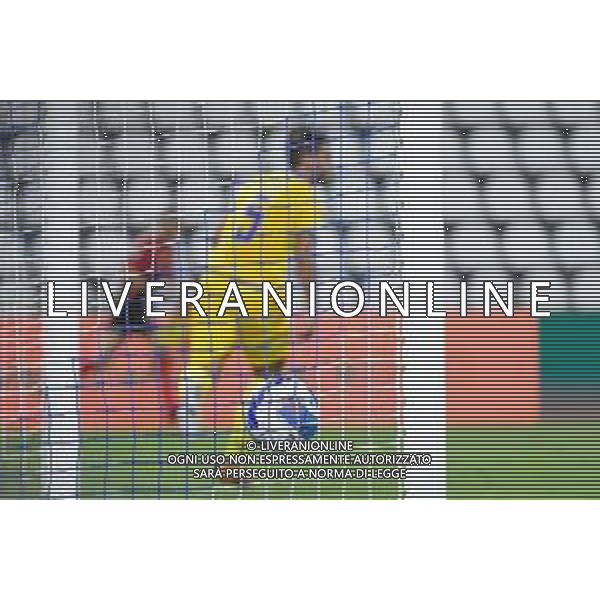 GriffoniE/LMedia - Trentaduesimi - Venezia vs Frosinone - Coppa Italia 2021/2022 15 agosto 2021 - Stadio Paolo Mazza, Ferrara, Italia Nella foto: Esultanza di Mirko Gori (Frosinone) per il gol 0-1 @GriffoniE/LMedia/AGENZIA ALDO LIVERANI SASAS