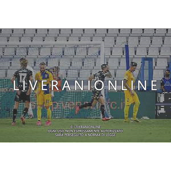 GriffoniE/LMedia - Trentaduesimi - Venezia vs Frosinone - Coppa Italia 2021/2022 15 agosto 2021 - Stadio Paolo Mazza, Ferrara, Italia Nella foto: Esultanza di Francesco Di Mariano (Venezia) dopo il gol del rigore @GriffoniE/LMedia/AGENZIA ALDO LIVERANI SASAS