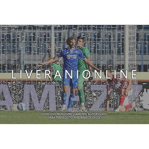 GuglielmiL/LMedia - Trentaduesimi - Empoli FC vs LR Vicenza - Coppa Italia 2021/2022 15 agosto 2021 - Stadio Carlo Castellani, Empoli, Italia Nella foto: Leonardo Mancuso (Empoli) esulta dopo il gol @GuglielmiL/LMedia/AGENZIA ALDO LIVERANI SASAS