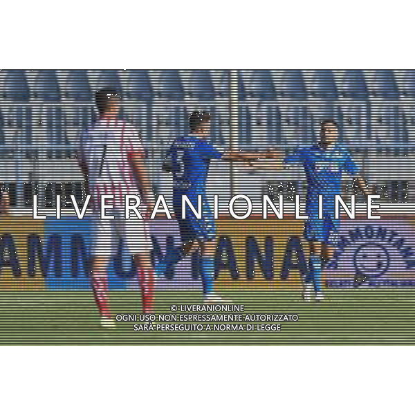 GuglielmiL/LMedia - Trentaduesimi - Empoli FC vs LR Vicenza - Coppa Italia 2021/2022 15 agosto 2021 - Stadio Carlo Castellani, Empoli, Italia Nella foto: Esultanza Empoli @GuglielmiL/LMedia/AGENZIA ALDO LIVERANI SASAS