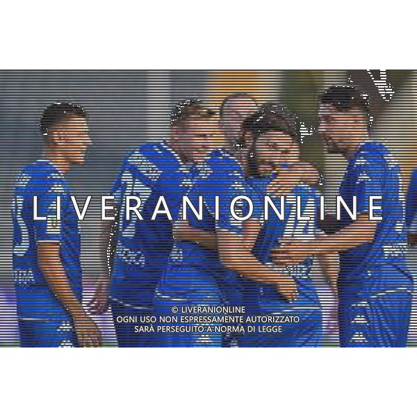 GuglielmiL/LMedia - Trentaduesimi - Empoli FC vs LR Vicenza - Coppa Italia 2021/2022 15 agosto 2021 - Stadio Carlo Castellani, Empoli, Italia Nella foto: Esultanza Empoli @GuglielmiL/LMedia/AGENZIA ALDO LIVERANI SASAS