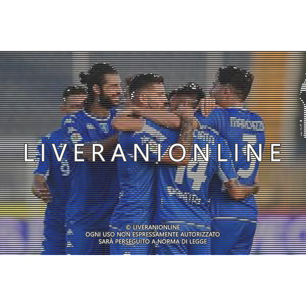 GuglielmiL/LMedia - Trentaduesimi - Empoli FC vs LR Vicenza - Coppa Italia 2021/2022 15 agosto 2021 - Stadio Carlo Castellani, Empoli, Italia Nella foto: Esultanza Empoli @GuglielmiL/LMedia/AGENZIA ALDO LIVERANI SAS