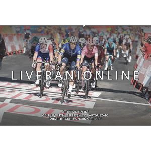 17-08-2021 Vuelta A Espana; Tappa 04 El Burgo De Osma - Molina De Aragon; 2021, Deceuninck - Quick Step; 2021, Groupama - Fdj; Jakobsen, Fabio; Demare, Arnaud; Molina De Aragon; ©SIROTTI/AGENZIA ALDO LIVERANI SAS
