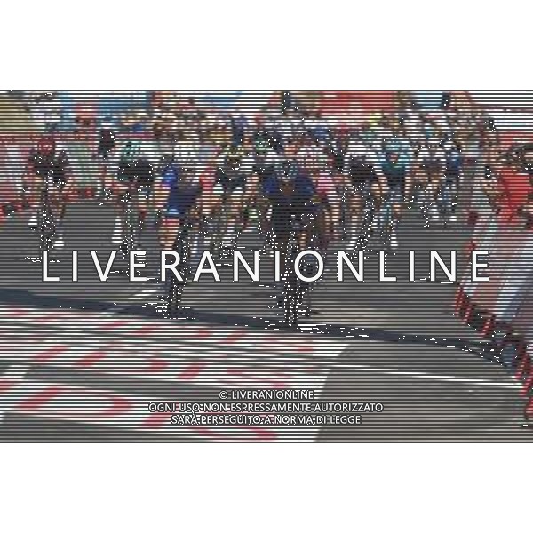 17-08-2021 Vuelta A Espana; Tappa 04 El Burgo De Osma - Molina De Aragon; 2021, Deceuninck - Quick Step; 2021, Groupama - Fdj; Jakobsen, Fabio; Demare, Arnaud; Molina De Aragon; ©SIROTTI/AGENZIA ALDO LIVERANI SAS