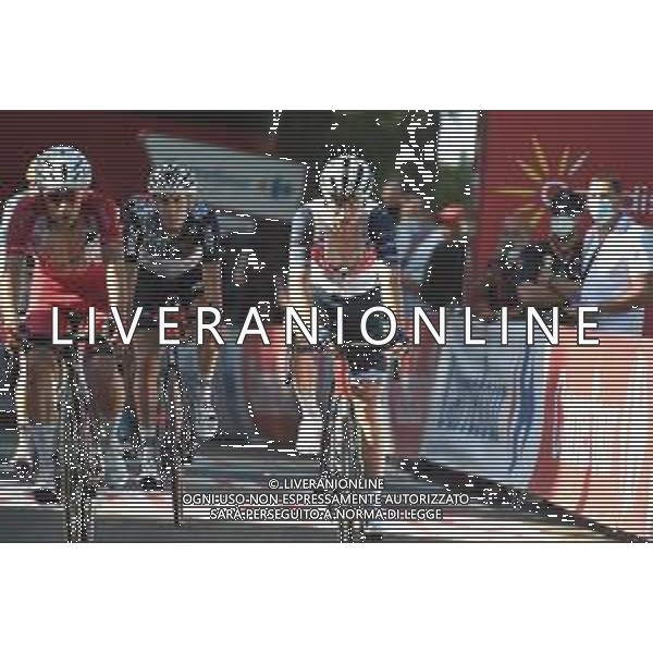 20-08-2021 Vuelta A Espana; Tappa 07 Gandia - Balcon De Alicante; 2021, Trek - Segafredo; 2021, Qhubeka - Nexthash; Ciccone, Giulio; Aru, Fabio; Balcon De Alicante; ©SIROTTI /AGENZIA ALDO LIVERANI SAS