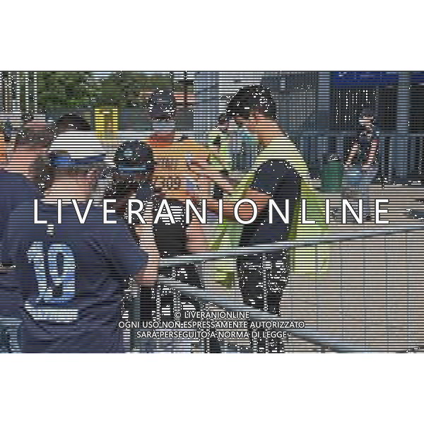 controlli all\'ingresso dello stadio per i tifosi Inter vs Genoa Campionato Serie A TIM - 1a giornata Milano 21-08-2021 Stadio Giuseppe Meazza - San Siro foto Roberto Garavaglia/ag. Aldo Liverani sas