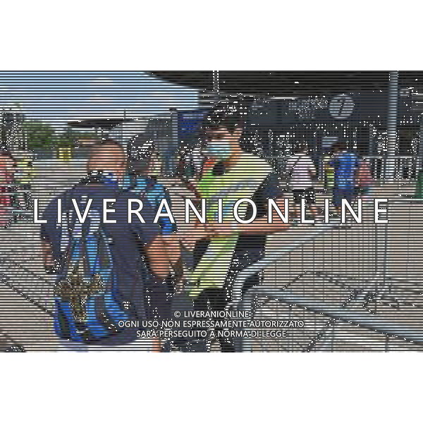 controlli all\'ingresso dello stadio per i tifosi Inter vs Genoa Campionato Serie A TIM - 1a giornata Milano 21-08-2021 Stadio Giuseppe Meazza - San Siro foto Roberto Garavaglia/ag. Aldo Liverani sas