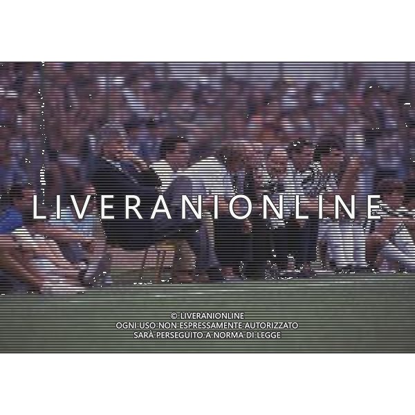 RETROSPETTIVA GIOVANNI ALBERTO AGNELLI INDUSTRIALE E DIRIGENTE D\'AZIENDA NELLA FOTO GIOVANNI ALBERTO AGNELLI NELL\'ANNO 1990 CON GIGI MAIFREDI AG ALDO LIVERANI SAS 