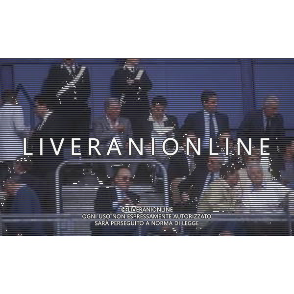 RETROSPETTIVA GIOVANNI ALBERTO AGNELLI INDUSTRIALE E DIRIGENTE D\'AZIENDA NELLA FOTO GIOVANNI ALBERTO AGNELLI CON UMBERTO AGNELLI ALLO STADIO NELL\'ANNO 1993 AG ALDO LIVERANI SAS  