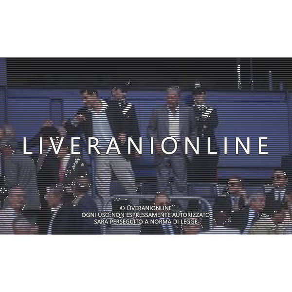 RETROSPETTIVA GIOVANNI ALBERTO AGNELLI INDUSTRIALE E DIRIGENTE D\'AZIENDA NELLA FOTO GIOVANNI ALBERTO AGNELLI CON UMBERTO AGNELLI ALLO STADIO NELL\'ANNO 1993 AG ALDO LIVERANI SAS  
