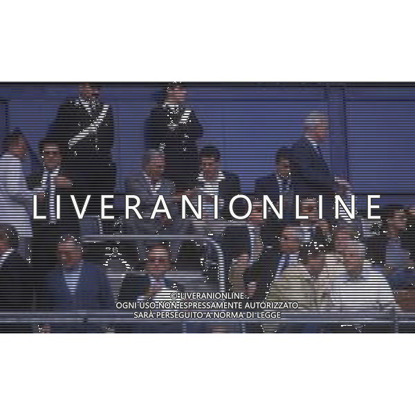 RETROSPETTIVA GIOVANNI ALBERTO AGNELLI INDUSTRIALE E DIRIGENTE D\'AZIENDA NELLA FOTO GIOVANNI ALBERTO AGNELLI CON UMBERTO AGNELLI ALLO STADIO NELL\'ANNO 1993 AG ALDO LIVERANI SAS  