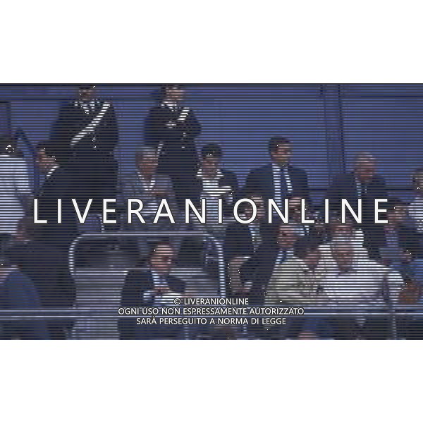 RETROSPETTIVA GIOVANNI ALBERTO AGNELLI INDUSTRIALE E DIRIGENTE D\'AZIENDA NELLA FOTO GIOVANNI ALBERTO AGNELLI CON UMBERTO AGNELLI ALLO STADIO NELL\'ANNO 1993 AG ALDO LIVERANI SAS   