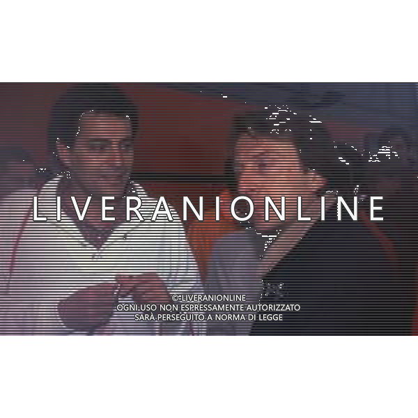 RETROSPETTIVA GIOVANNI ALBERTO AGNELLI INDUSTRIALE E DIRIGENTE D\'AZIENDA NELLA FOTO GIOVANNI ALBERTO AGNELLI CON LUCA CORDERO DI MONTEZEMOLO AG ALDO LIVERANI SAS 