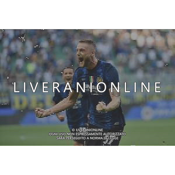 Milan Skriniar (Inter) esultanza dopo il gol dell\'1 a 0 Inter vs Genoa Campionato Serie A TIM - 1a giornata Milano 21-08-2021 Stadio Giuseppe Meazza - San Siro foto Roberto Garavaglia/ag. Aldo Liverani sas /AGENZIA ALDO LIVERANI SAS