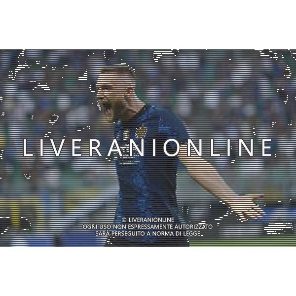Milan Skriniar (Inter) esultanza dopo il gol dell\'1 a 0 Inter vs Genoa Campionato Serie A TIM - 1a giornata Milano 21-08-2021 Stadio Giuseppe Meazza - San Siro foto Roberto Garavaglia/ag. Aldo Liverani sas /AGENZIA ALDO LIVERANI SAS
