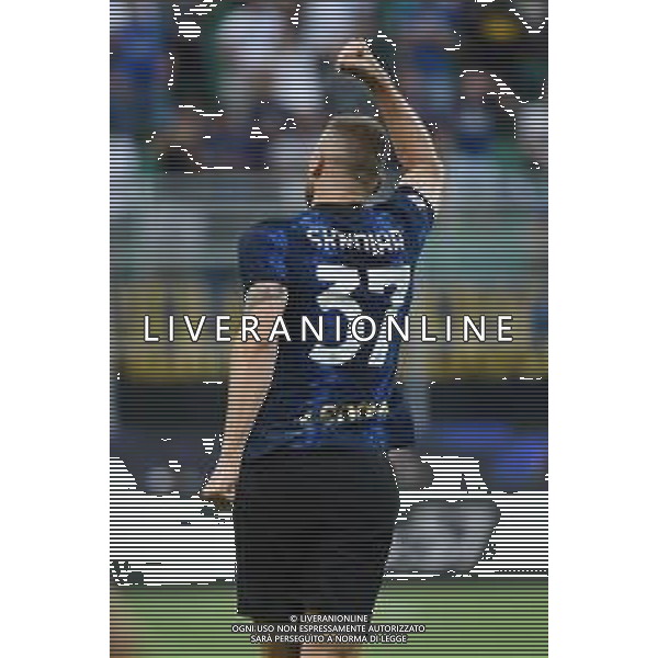 Milan Skriniar (Inter) esultanza dopo il gol dell\'1 a 0 Inter vs Genoa Campionato Serie A TIM - 1a giornata Milano 21-08-2021 Stadio Giuseppe Meazza - San Siro foto Roberto Garavaglia/ag. Aldo Liverani sas /AGENZIA ALDO LIVERANI SAS