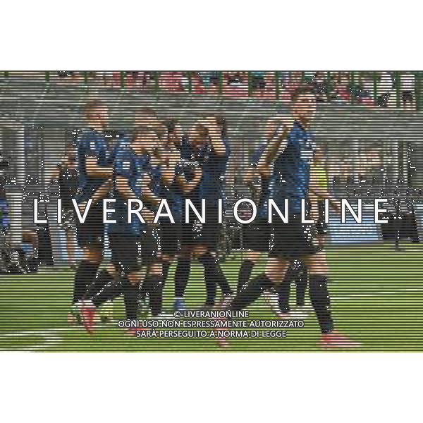 esultanza Inter dopo il gol dell\'1 a 0 Milan Skriniar Inter vs Genoa Campionato Serie A TIM - 1a giornata Milano 21-08-2021 Stadio Giuseppe Meazza - San Siro foto Roberto Garavaglia/ag. Aldo Liverani sas /AGENZIA ALDO LIVERANI SAS