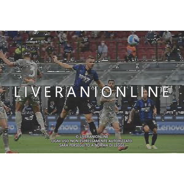 Edin Dzeko (Inter) segna il gol del 4 a 0 Inter vs Genoa Campionato Serie A TIM - 1a giornata Milano 21-08-2021 Stadio Giuseppe Meazza - San Siro foto Roberto Garavaglia/ag. Aldo Liverani sas