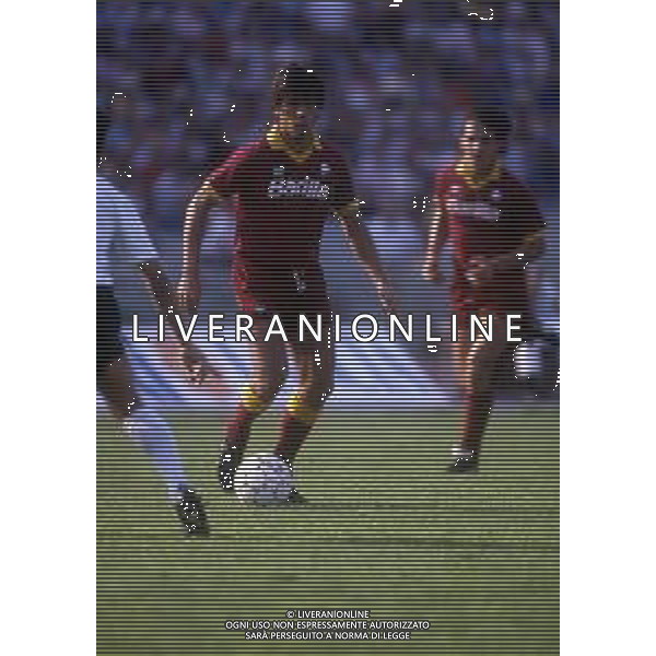 RETROSPETTIVA SERGIO DOMINI CALCIATORE NELLA FOTO SERGIO DOMINI CON LA MAGLIA DELLA ROMA AG ALDO LIVERANI SAS