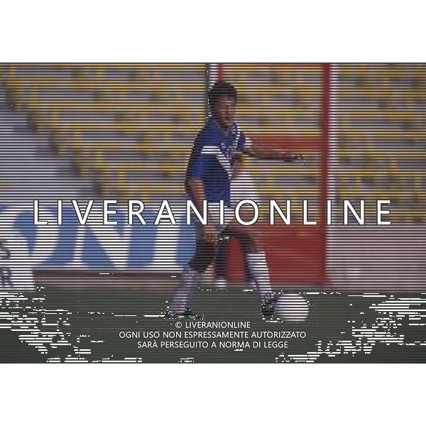 RETROSPETTIVA SERGIO DOMINI CALCIATORE NELLA FOTO SERGIO DOMINI CON LA MAGLIA DEL BRESCIA CALCIO AG ALDO LIVERANI SAS