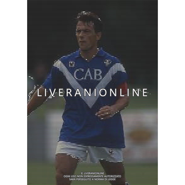RETROSPETTIVA SERGIO DOMINI CALCIATORE NELLA FOTO SERGIO DOMINI CON LA MAGLIA DEL BRESCIA CALCIO AG ALDO LIVERANI SAS