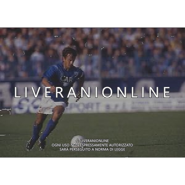RETROSPETTIVA SERGIO DOMINI CALCIATORE NELLA FOTO SERGIO DOMINI CON LA MAGLIA DEL BRESCIA CALCIO AG ALDO LIVERANI SAS