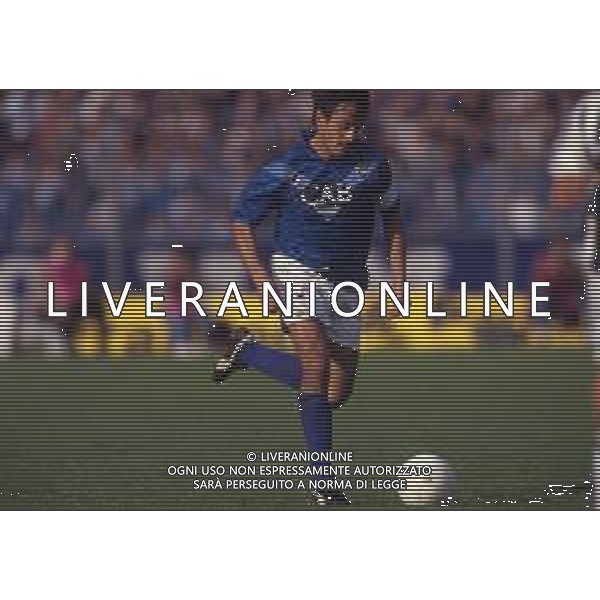 RETROSPETTIVA SERGIO DOMINI CALCIATORE NELLA FOTO SERGIO DOMINI CON LA MAGLIA DEL BRESCIA CALCIO AG ALDO LIVERANI SAS