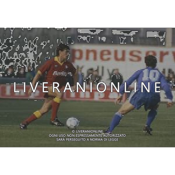 RETROSPETTIVA SERGIO DOMINI CALCIATORE NELLA FOTO SERGIO DOMINI CON LA MAGLIA DELLA ROMA AG ALDO LIVERANI SAS