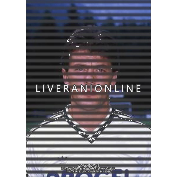 RETROSPETTIVA SERGIO DOMINI CALCIATORE NELLA FOTO SERGIO DOMINI CON LA MAGLIA DEL CESENA CALCIO AG ALDO LIVERANI SAS