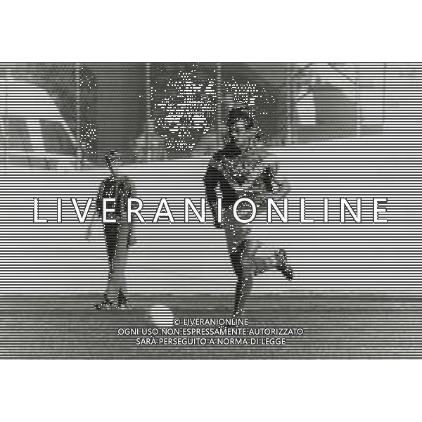 RETROSPETTIVA SERGIO DOMINI CALCIATORE NELLA FOTO SERGIO DOMINI CON LA MAGLIA DEL BRESCIA CALCIO AG ALDO LIVERANI SAS