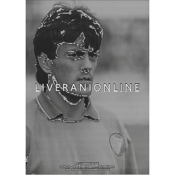 RETROSPETTIVA SERGIO DOMINI CALCIATORE NELLA FOTO SERGIO DOMINI CON LA MAGLIA DELLA NAZIONALE ITALIANA AG ALDO LIVERANI SAS