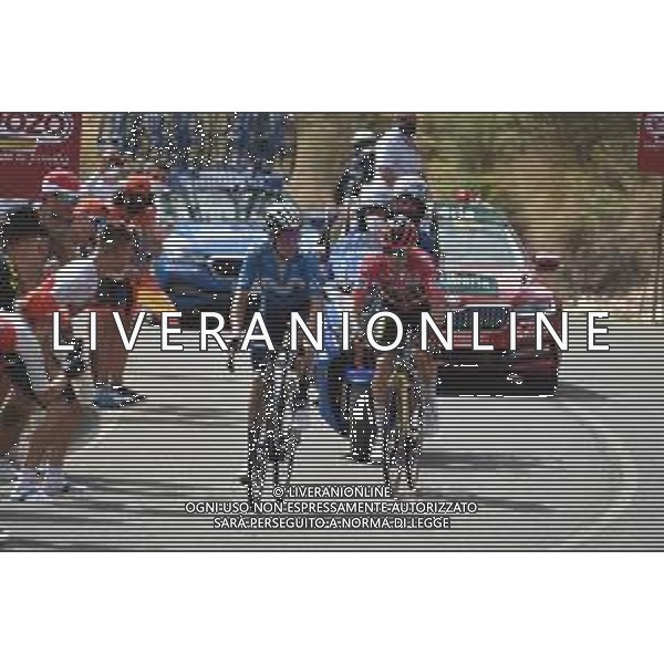 22-08-2021 Vuelta A Espana; Tappa 09 Puerto Lumbreras - Alto De Velefique; 2021, Movistar; 2021, Jumbo - Visma; Mas, Enric; Roglic, Primoz; Alto De Velefique; FOTO STEFANO SIROTTI-AG ALDO LIVERANI SAS