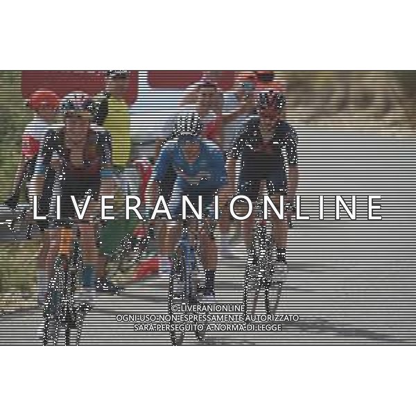 22-08-2021 Vuelta A Espana; Tappa 09 Puerto Lumbreras - Alto De Velefique; 2021, Bahrain - Victorious; 2021, Movistar; 2021, Ineos Grenadiers; Haig, Jack; Lopez Moreno, Miguel Angel; Yates, Adam; Alto De Velefique; FOTO STEFANO SIROTTI-AG ALDO LIVERANI SAS