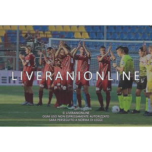 REGGINA - MONZA CAMPIONATO CALCIO SERIE B - 22.08.2021 NELLA FOTO FORMAZIONE SQUADRA REGGINA SCHIERATA NEL PREPARTITA ©GAREFFA / AGENZIA ALDO LIVERANI SAS