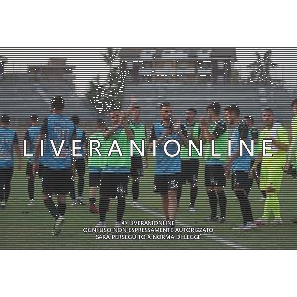 PIACENZA - REGGIANA PRIMO TURNO COPPA ITALIA SERIE C 22.08.2021 NELLA FOTO DELUSIONE GIOCATORI REGGIANA A FINE GARA © SANTANDREA / AGENZIA ALDO LIVERANI SAS