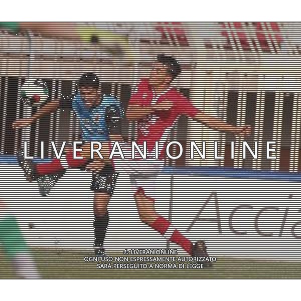 PIACENZA - REGGIANA PRIMO TURNO COPPA ITALIA SERIE C 22.08.2021 NELLA FOTO LORENZO DEL PINTO E GIORDANO SIMONE © SANTANDREA / AGENZIA ALDO LIVERANI SAS