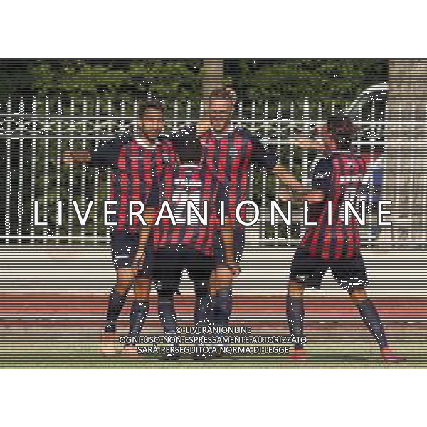 IMOLA 22 08 2021 COPPA ITALIA SERIE C IMOLESE CALCIO-CARRARESE 2-1 NELLA FOTO ESULTANZA DOPO GOL DI FRANCESCO STANCO ©SANNA / AGENZIA ALDO LIVERANI SAS
