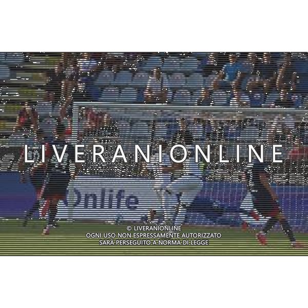23-8-2021. Cagliari Calcio - Spezia Calcio. 1° giornata Serie A calcio 2021-2022. Italia, Sardegna, Cagliari, Stadio Unipol Domus. Salvatore Moi/Aldo Liverani s.a.s. Nella foto: gol ed esultanza di Gyasi Spezia contro Cagliari in trasferta 0-1. ©Salvatore Moi / AGENZIA ALDO LIVERANI SAS