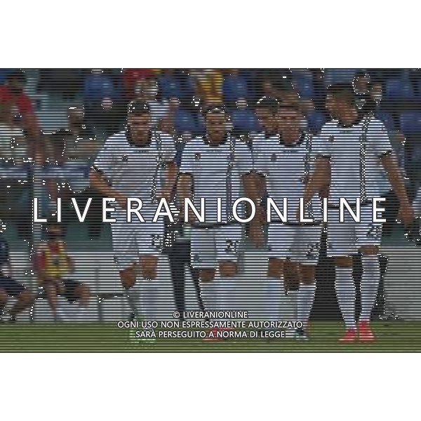 23-8-2021. Cagliari Calcio - Spezia Calcio. 1° giornata Serie A calcio 2021-2022. Italia, Sardegna, Cagliari, Stadio Unipol Domus. Salvatore Moi/Aldo Liverani s.a.s. Nella foto: gol ed esultanza di Gyasi Spezia contro Cagliari in trasferta 0-1. ©Salvatore Moi / AGENZIA ALDO LIVERANI SAS