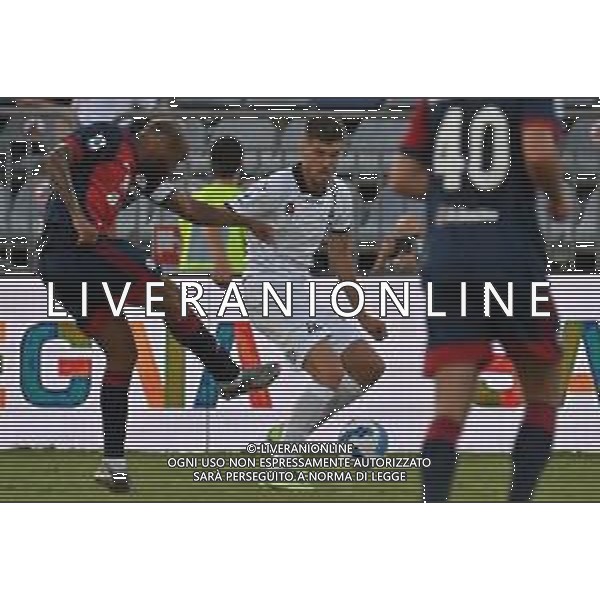 23-8-2021. Cagliari Calcio - Spezia Calcio. 1° giornata Serie A calcio 2021-2022. Italia, Sardegna, Cagliari, Stadio Unipol Domus. Salvatore Moi/Aldo Liverani s.a.s. Nella foto: gol di Joao Pedro Cagliari contro Spezia in casa. ©Salvatore Moi / AGENZIA ALDO LIVERANI SAS