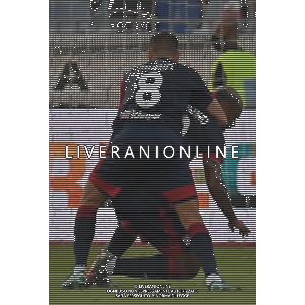 23-8-2021. Cagliari Calcio - Spezia Calcio. 1° giornata Serie A calcio 2021-2022. Italia, Sardegna, Cagliari, Stadio Unipol Domus. Salvatore Moi/Aldo Liverani s.a.s. Nella foto: esultanza dopo gol di Joao Pedro Cagliari contro Spezia in casa. ©Salvatore Moi / AGENZIA ALDO LIVERANI SAS