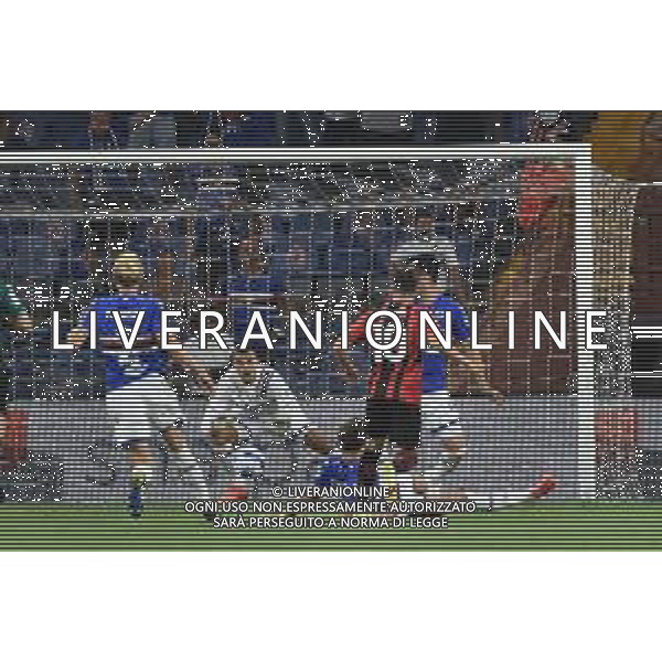 ¬© TVRG Brahim Diaz (Milan) segna il gol dell\'1 a 0 Sampdoria vs Milan Campionato Serie A TIM - 1a giornata Genova 23-08-2021 Stadio Luigi Ferraris - Marassi foto Roberto Garavaglia/ag. Aldo Liverani sas / AGENZIA ALDO LIVERANI SAS